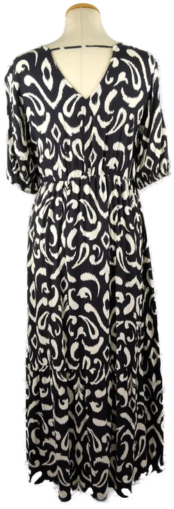 Damen Maxikleid Sonstige Viskose Bedruckt Gr.40 | Sommerleicht - Bild 2