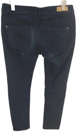 Damen Super Skinny Jeans mit Stretch in Dunkelblau, Größe 44 - Bild 2