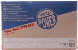 PUCK POWER Holz Puck Shooting Game – Scheibenschießen – 35 x 22 cm – Geschicklichkeitsspiel - Bild 4