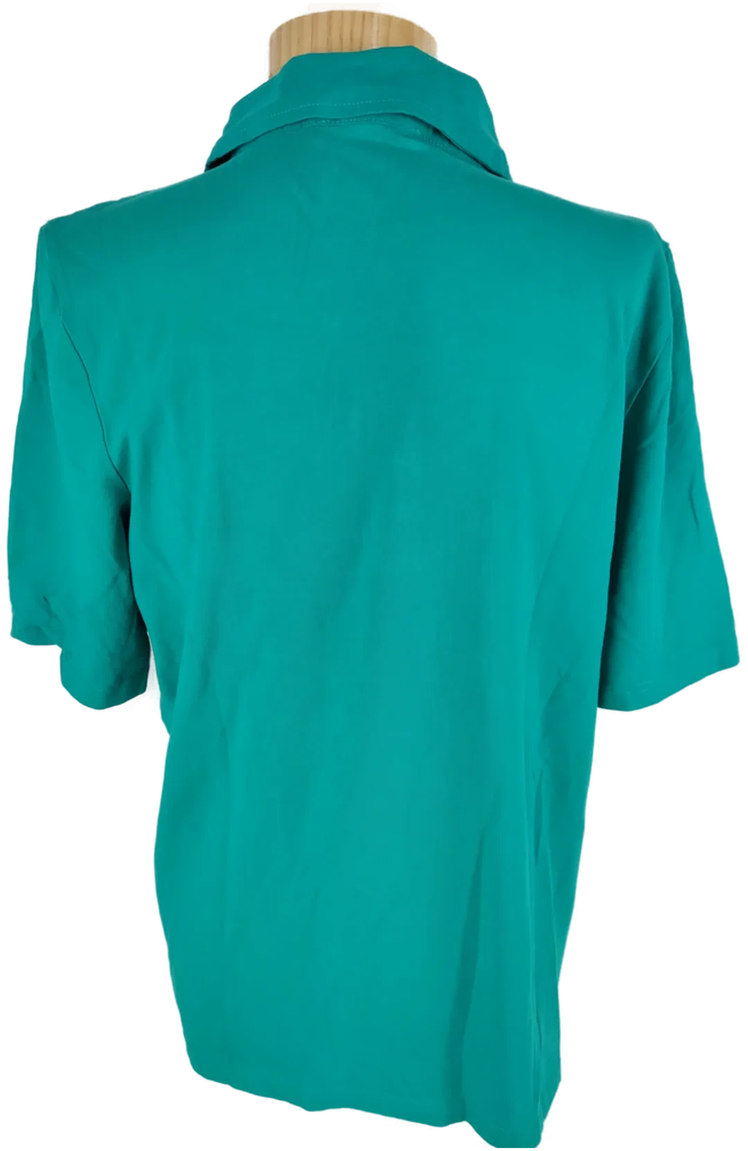 T-Shirt "Bonita", kurzarm mit Kragen, türkis, Größe XL – Bild 4