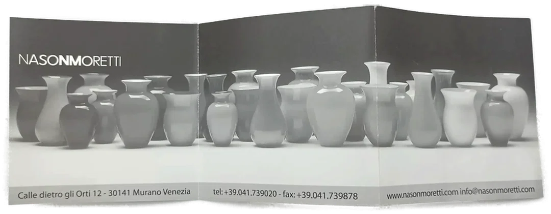 Nason & Moretti Muranoglas Antares Vase - schwarz/türkis – Bild 6