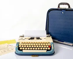 Princess 300 Tab Schreibmaschine Reiseschreibmaschine blau/elfenbein - Bild 10