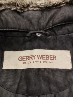 Damen-Winterjacke Gerry Weber | Dunkelbraun mit Fellkragen – Vorschau 4