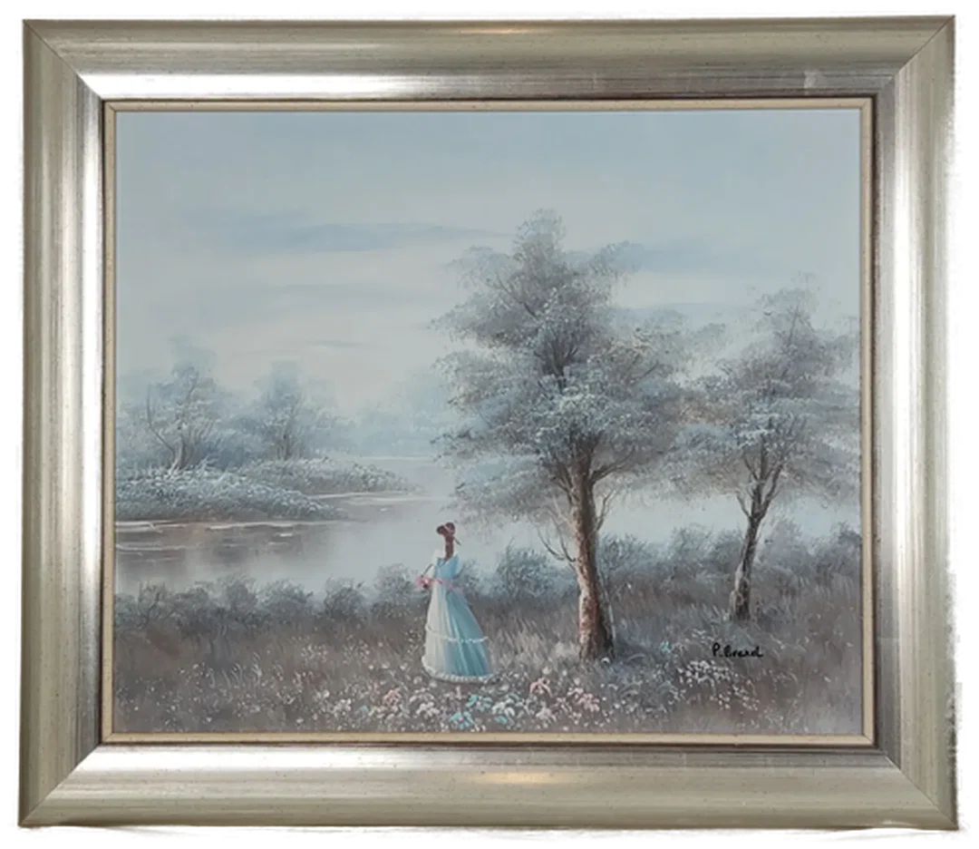 Ölgemälde Leinwand Silberrahmen | Einmaliges Unikat - Bild 1