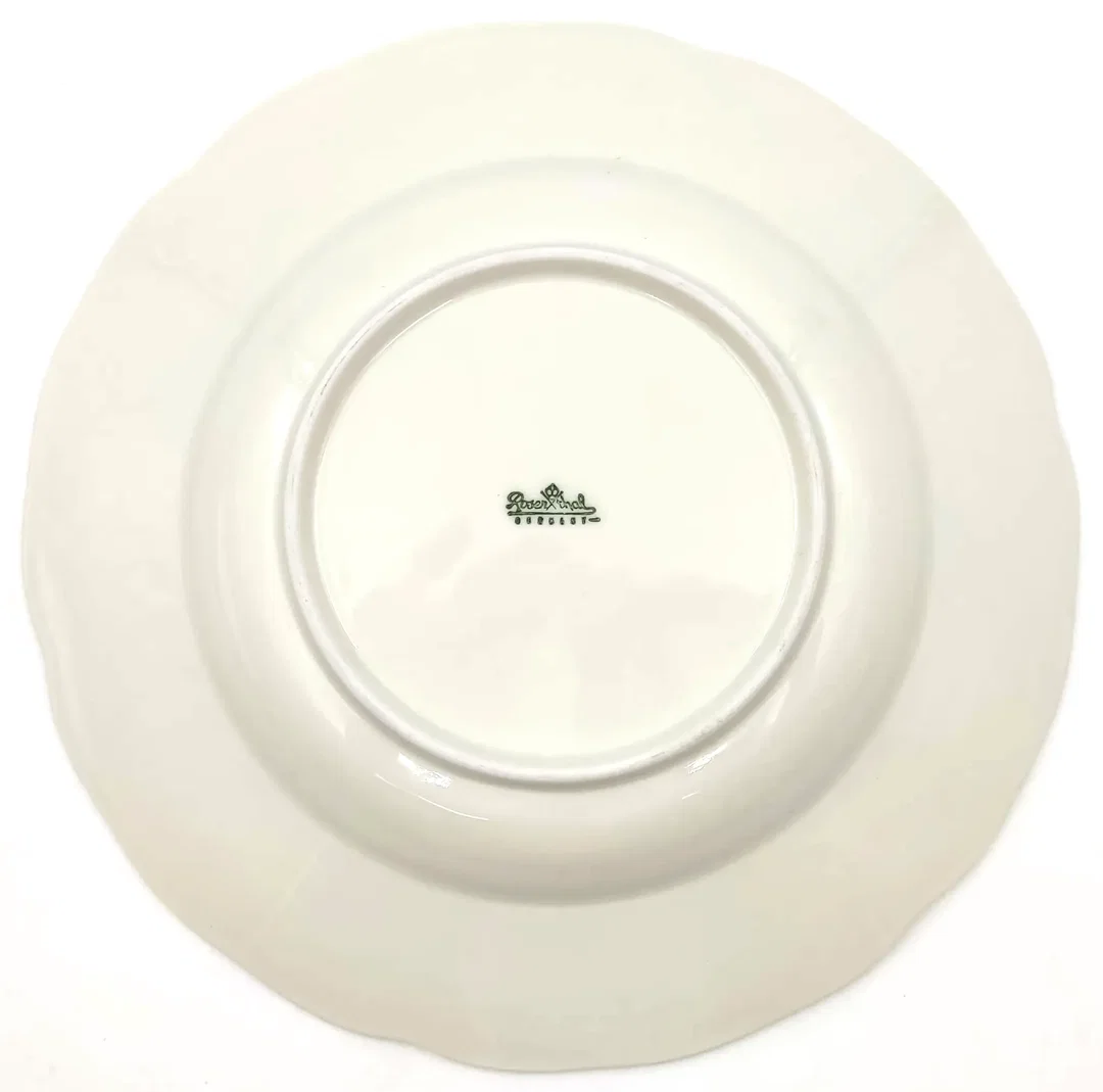 Rosenthal Sanssouci Elfenbein Moosrose Suppenteller 23 cm (2 Stück) – Bild 3