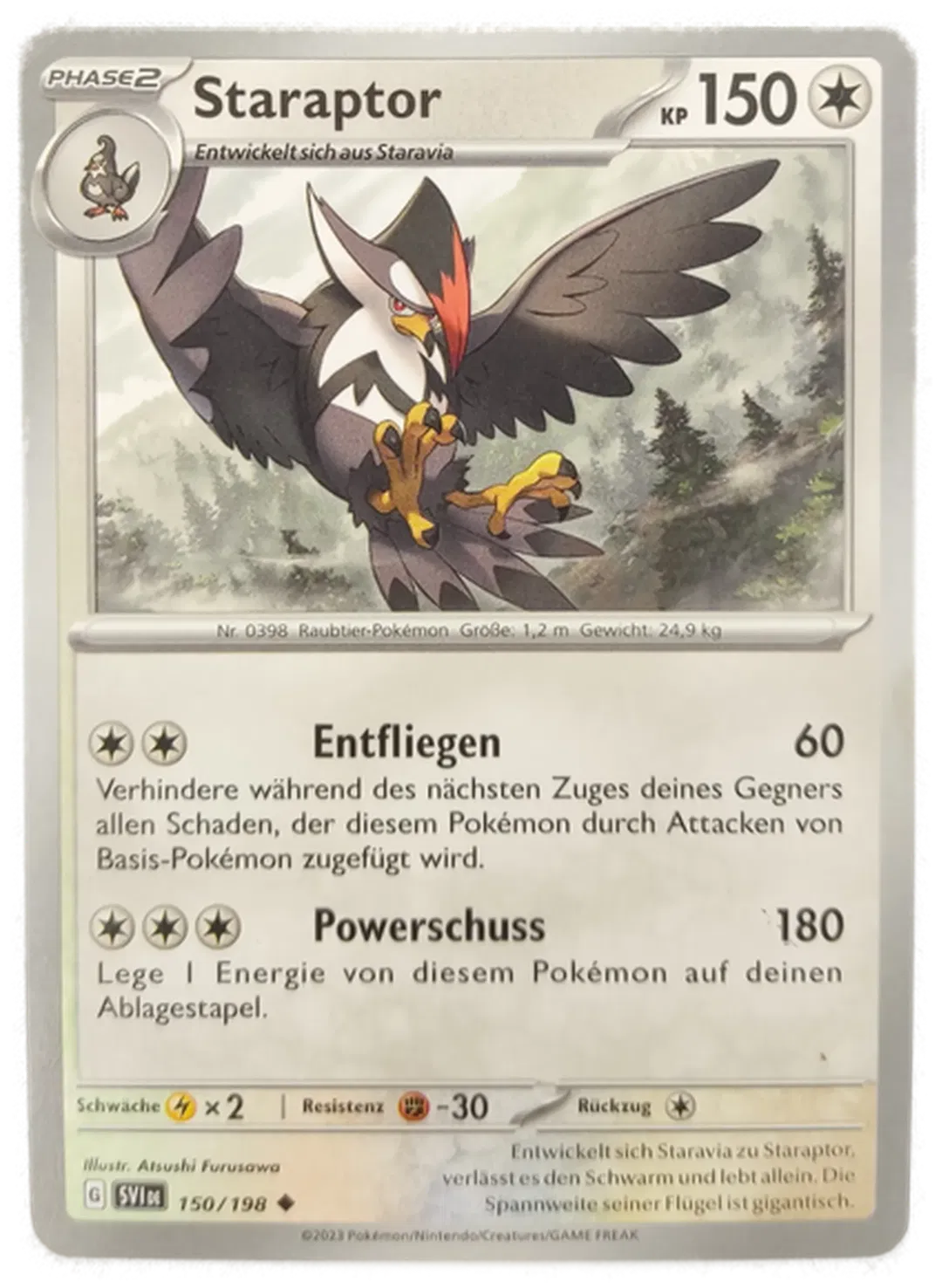 Pokémon Sammelkarte Phase2 Staraptor - Bild 1