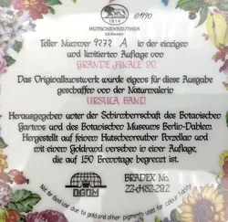 Hutschenreuther Sammelteller - „Grande Finale 1990“ von Ursula Band (Teller 9272 A) - Bild 3