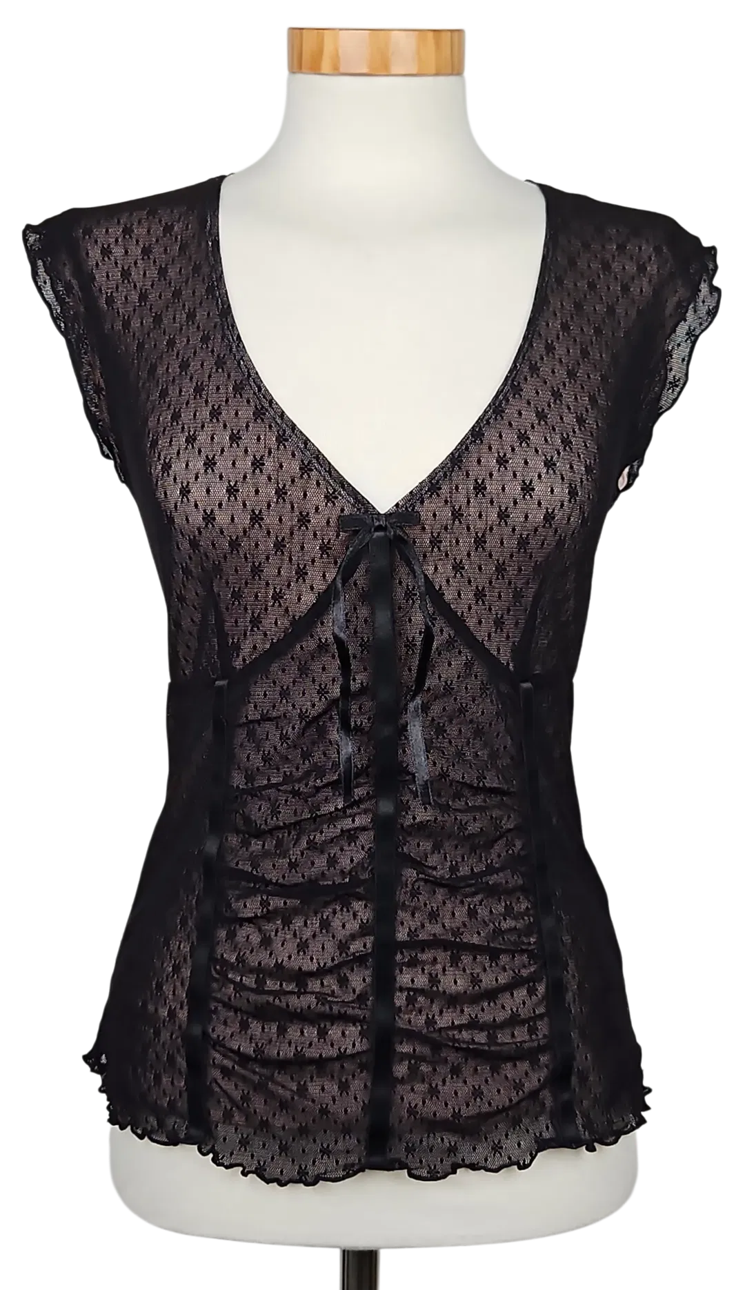 Mexx Damen Top, schwarz - Gr. S  - Bild 1