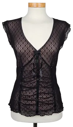 Mexx Damen Top, schwarz - Gr. S  - Bild 1