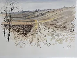 Aquarell Gemälde - Purkersdorf 1979 - Bild 2
