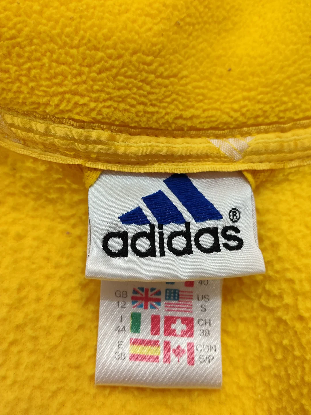 Adidas Damenweste Gelb Größe 38 | Sportlicher Klassiker – Bild 4