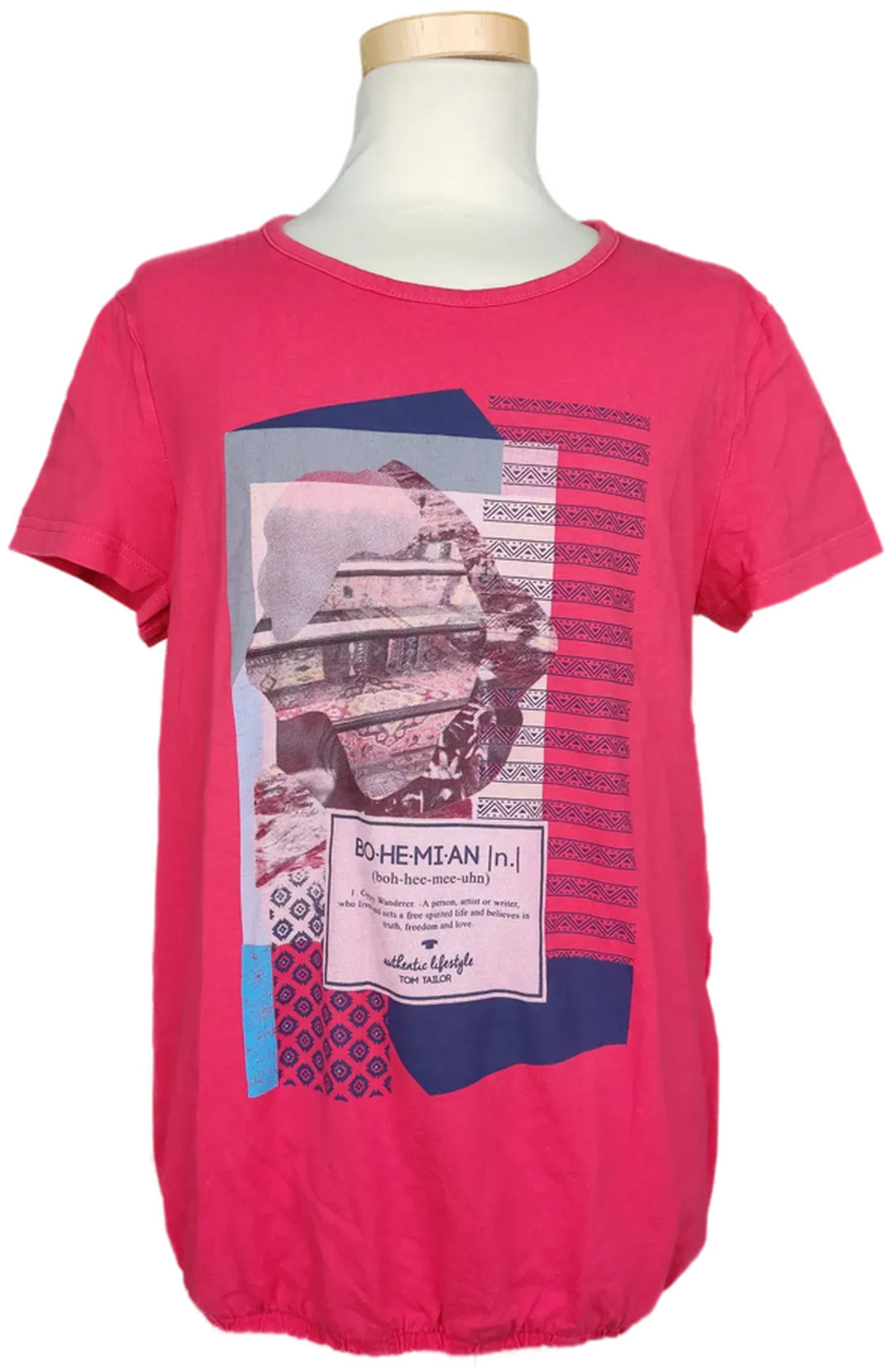 Tom Tailor Mädchen T-Shirt rot mit Gummizug - 164 - Bild 4