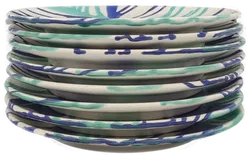 Gmundner Keramik Wasserfall Konvolut / 31-teiliges Set aus Tellern und Schüsseln - Bild 6