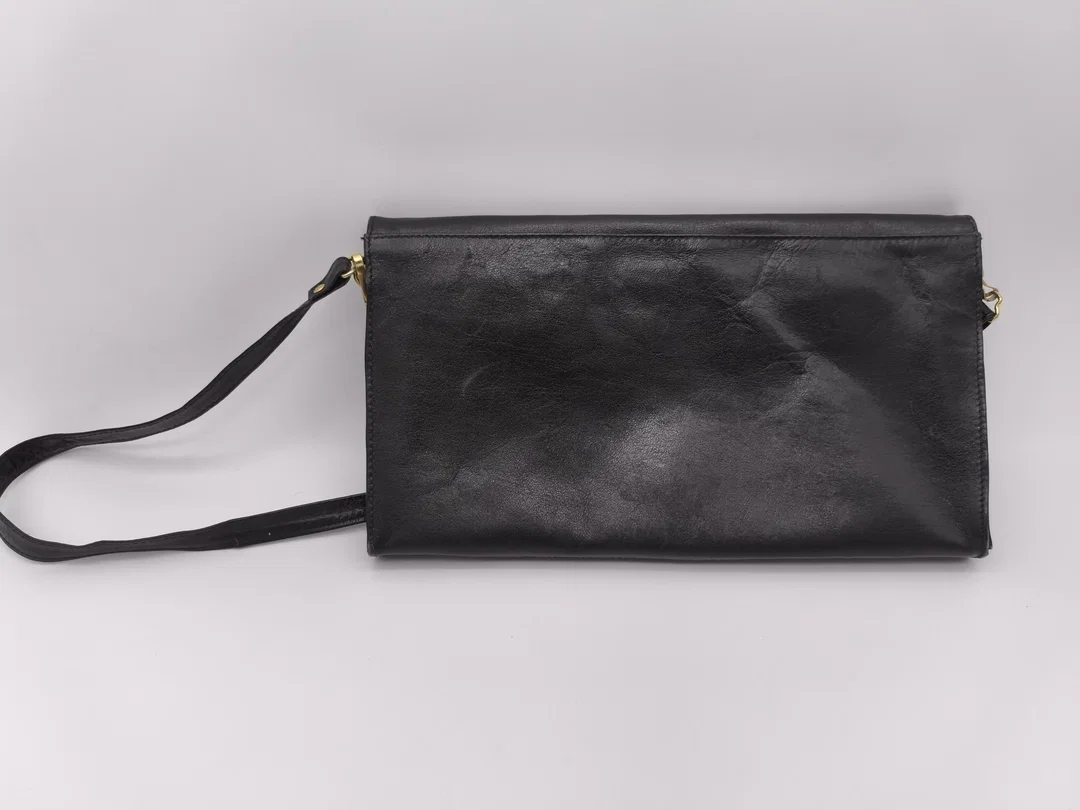 Vintage Leder - Handtasche von Feichtinger, Echtleder, 1970er/1980er – Bild 2