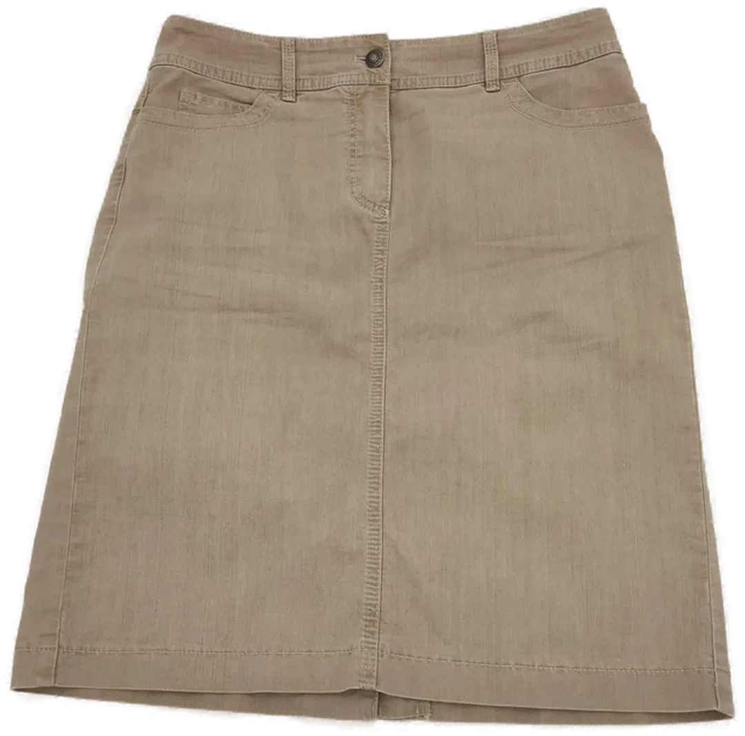 Gerry Weber Damen Jeans Rock Beige Gr. 38 - Bild 1