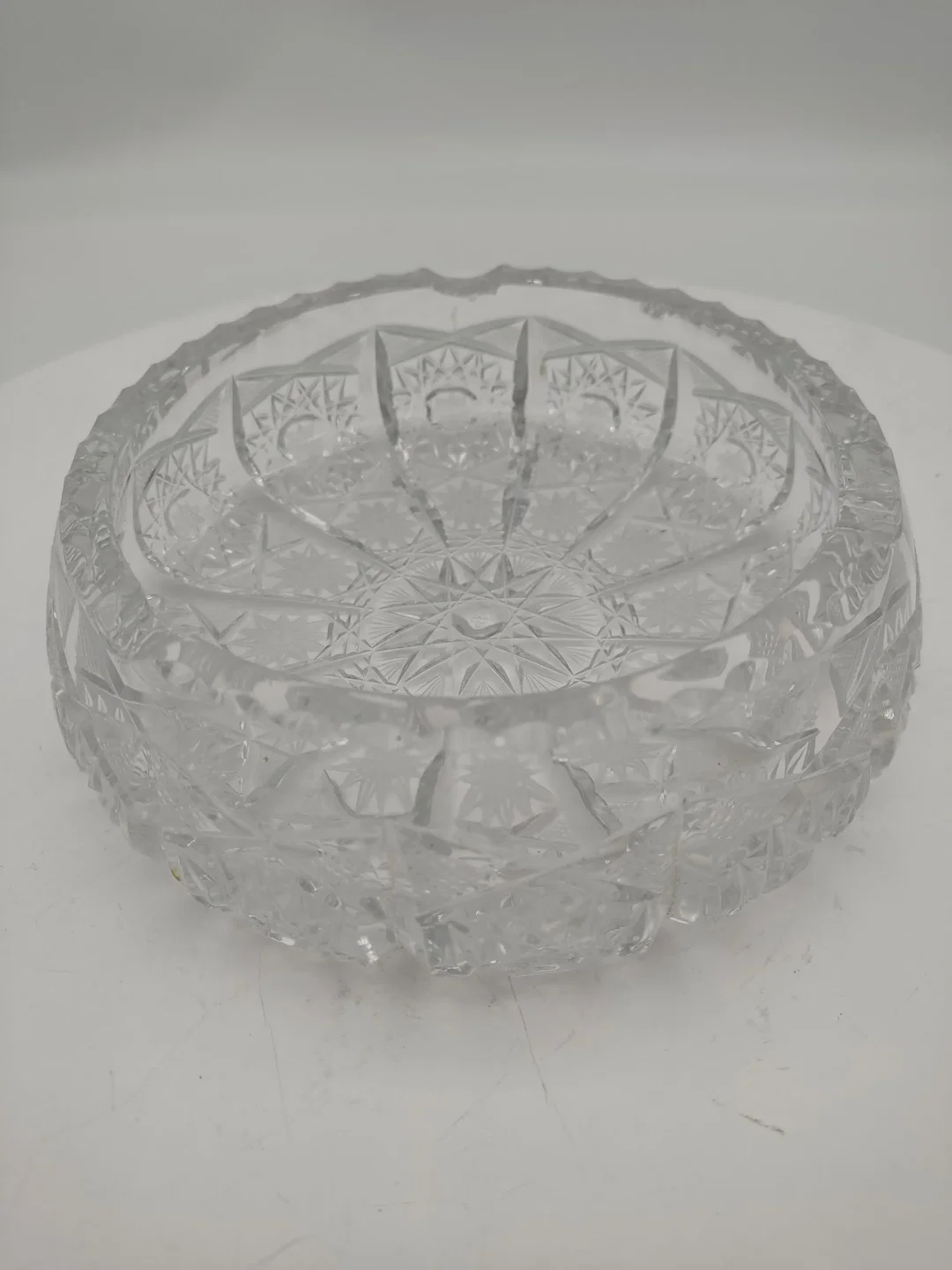 Bleikristall Aschenbecher Schale - D/17 cm, sehr feiner Schliff - Bild 1