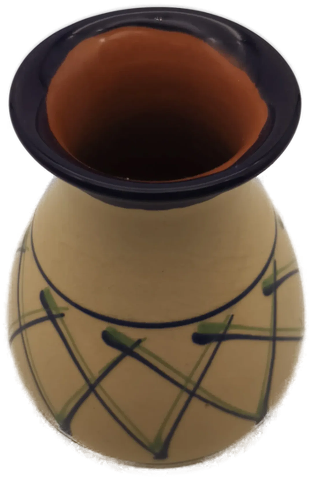 Vase, Keramik beige, Landhaus – Bild 2