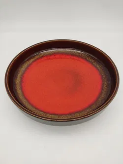 West Germany Vintage-Obstschale No. 340-26 / orange-braun - Bild 2