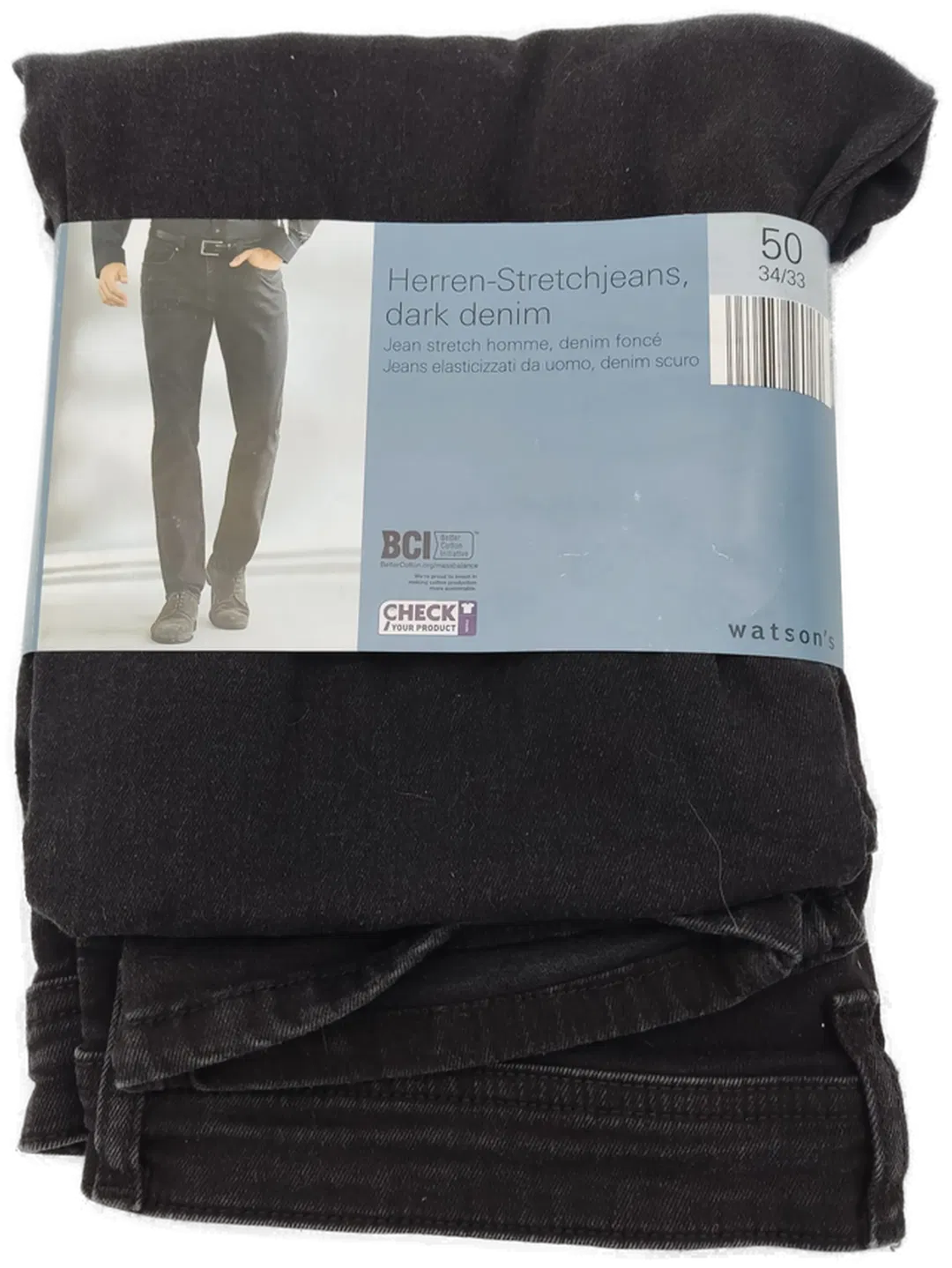 watson´s Stretchjeans Herren, schwarz - Gr. 50 (W34/L33) - Bild 1