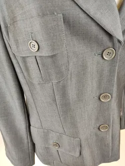 Franco Callegari Damen Hosenanzug silbergrau - XL/42 - Bild 5