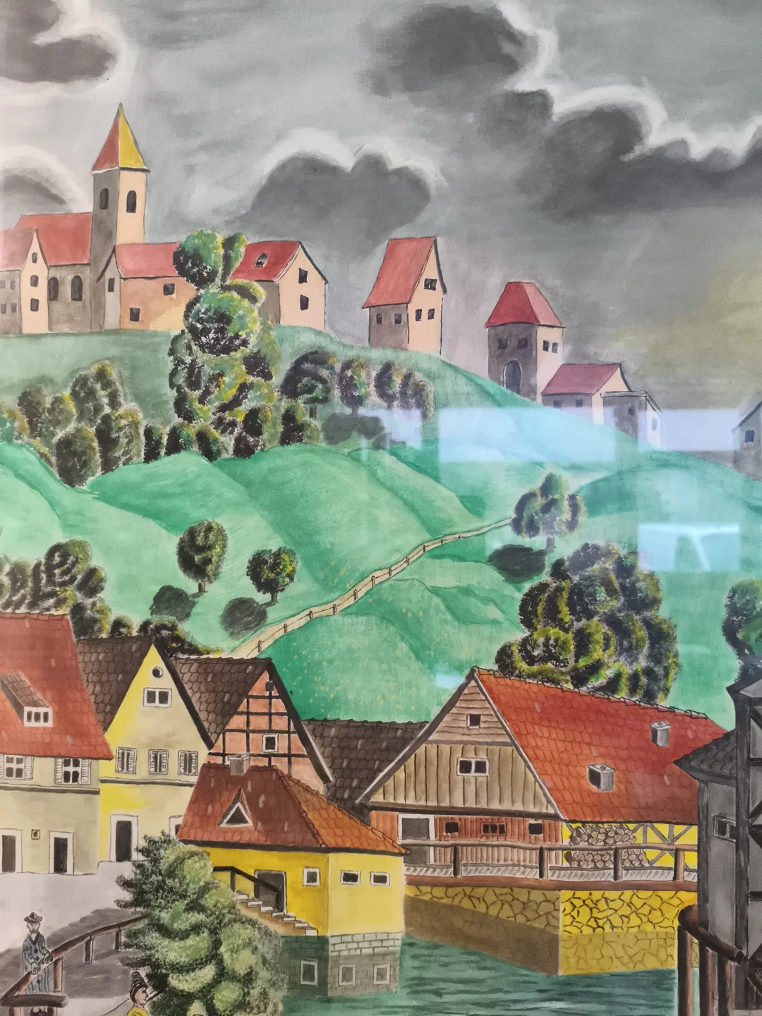 Josef Rosenberger 2001, historische Ortsansicht, gerahmt – Bild 6