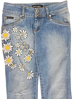 DOLCE & GABBANA Damen Jeans, blau - Gr. 27 - Bild 3