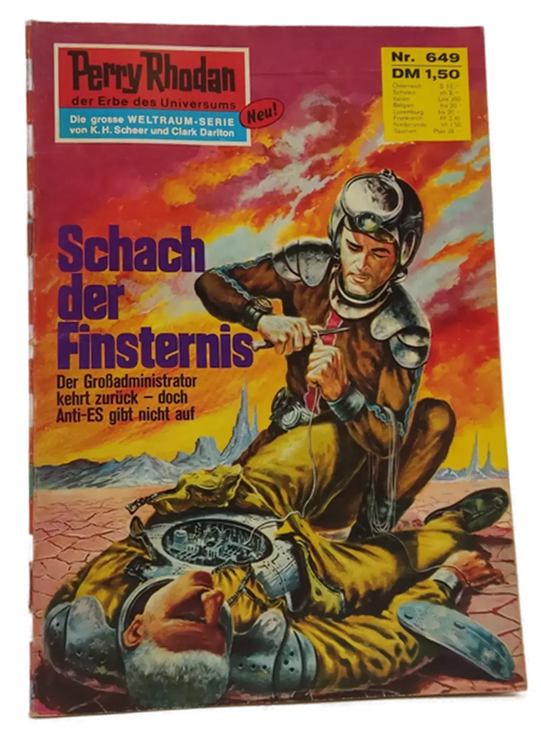 Romanheft Perry Rhodan Schach der Finsternis Erstauflage Nr.649  - Bild 1