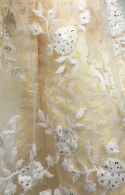 Alpin de luxe Damendirndl gelb/weiß Gr. XXS – Vorschau 4