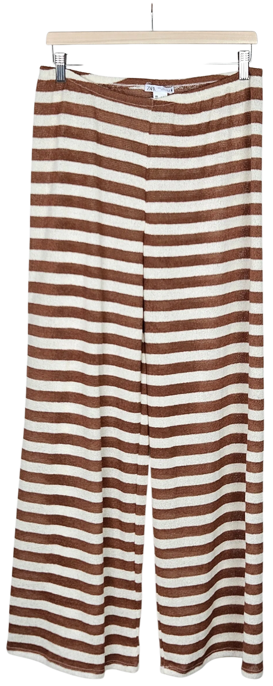 ZARA Damen Hose, braun/beige - Gr. L - Bild 1