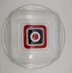 Vintage Große Servierplatte aus Glas. Ø30cm - Bild 2