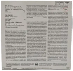 Vinyl LP - Corea, Gulda - Mozart Double Concerto  - Bild 2