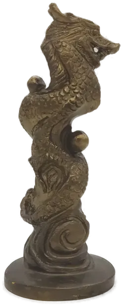 Lindwurm aus Messing - 25cm Höhe - Bild 2