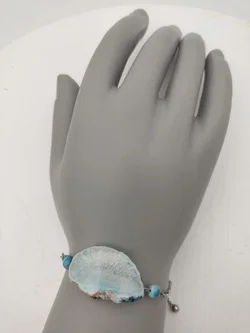 COCCINELLE Gliederkette-Armband mit Achat-Anhänger in Schachtel | Italienischer Chic – Vorschau 5