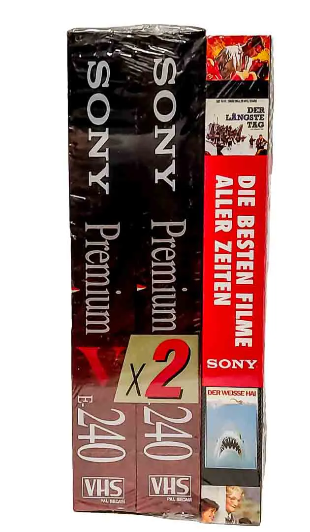 Sony Premium VHS-Set mit „Die besten Filme aller Zeiten“ Buch – Retro-Kino pur – Bild 2