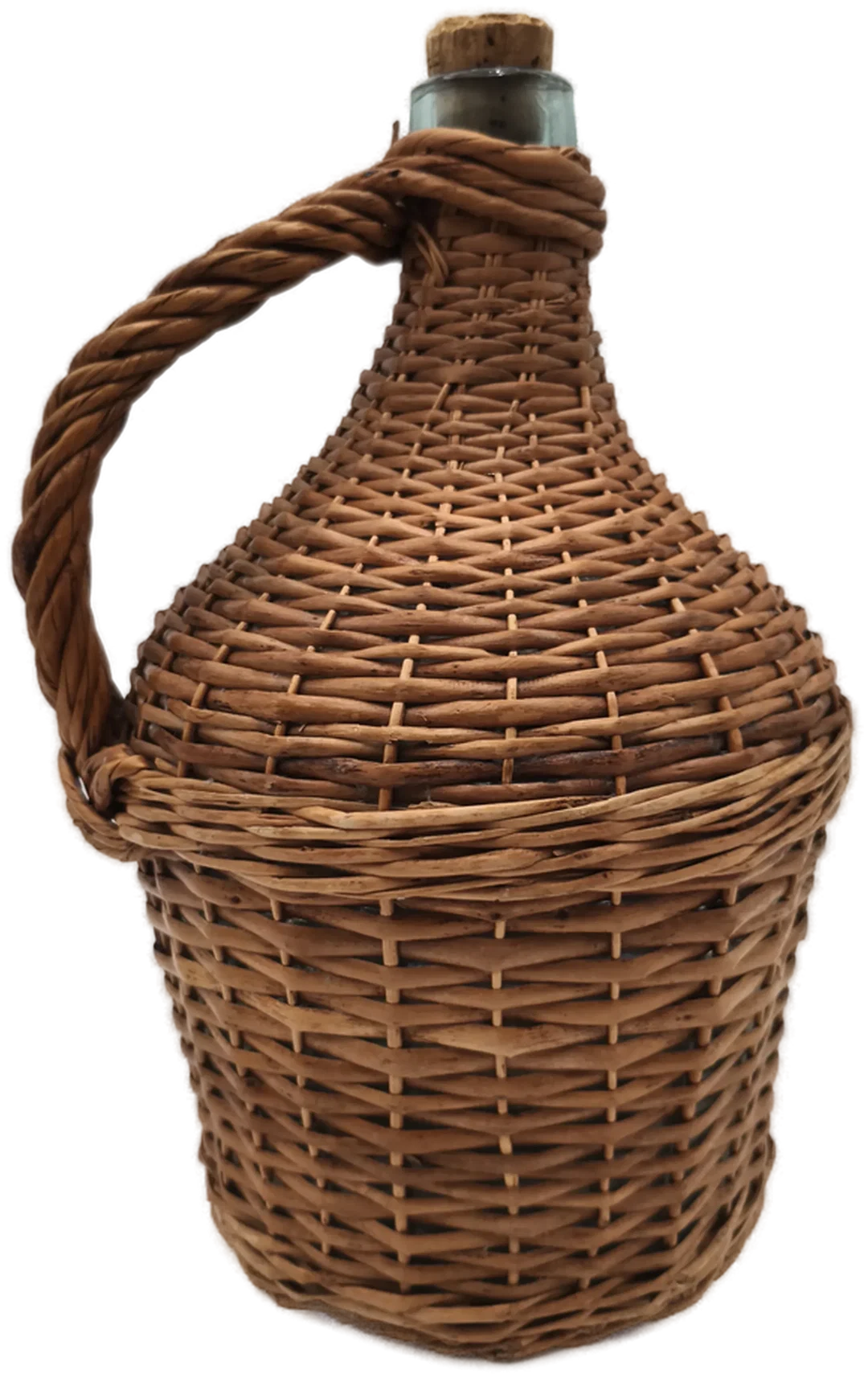 schöne Korbflasche, Vintage - Bild 1