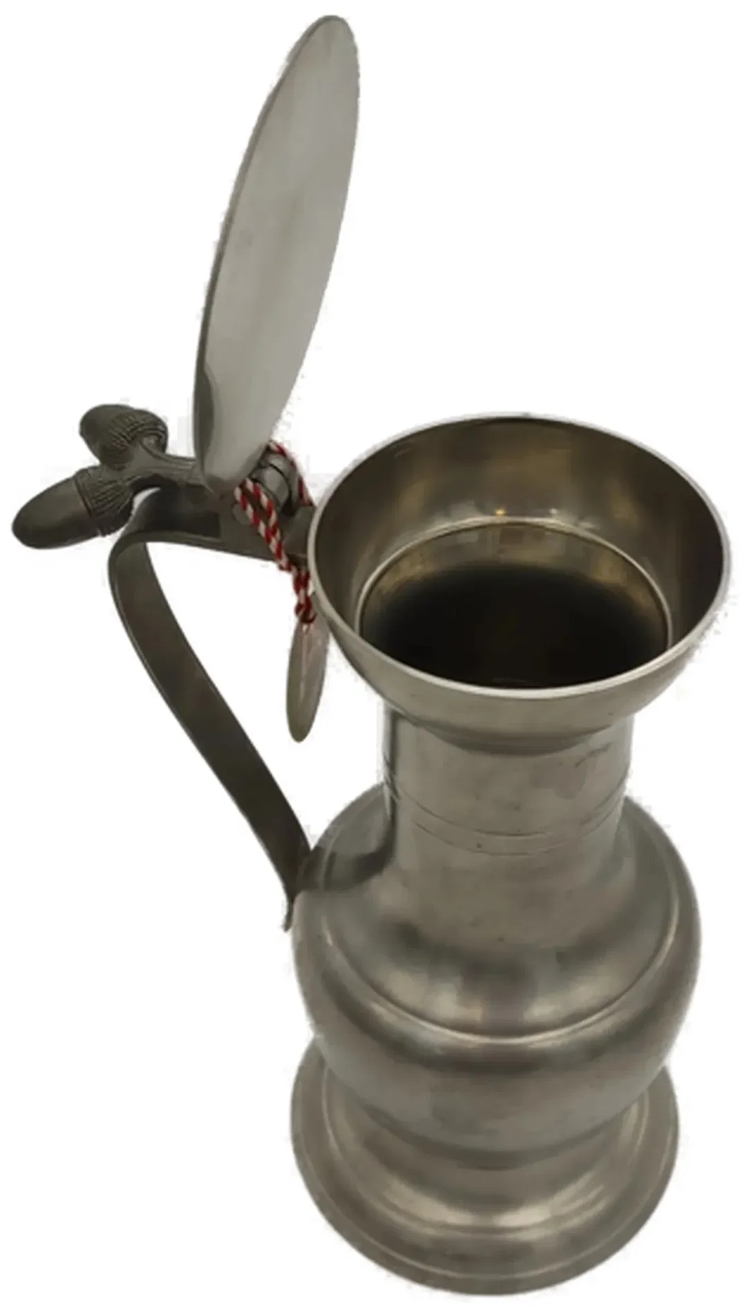 Zinnkrug mit Spitzweg-Motiv 95 % Zinn, Made in Austria - Klassische Zinnkanne mit Deckel  95 % Zinn, handwerkliche Qualität aus Österreich – Bild 3