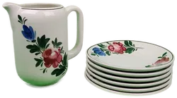 7 teiliges Wilhelmsburg Porzellan Kaffeeservice - Bild 1