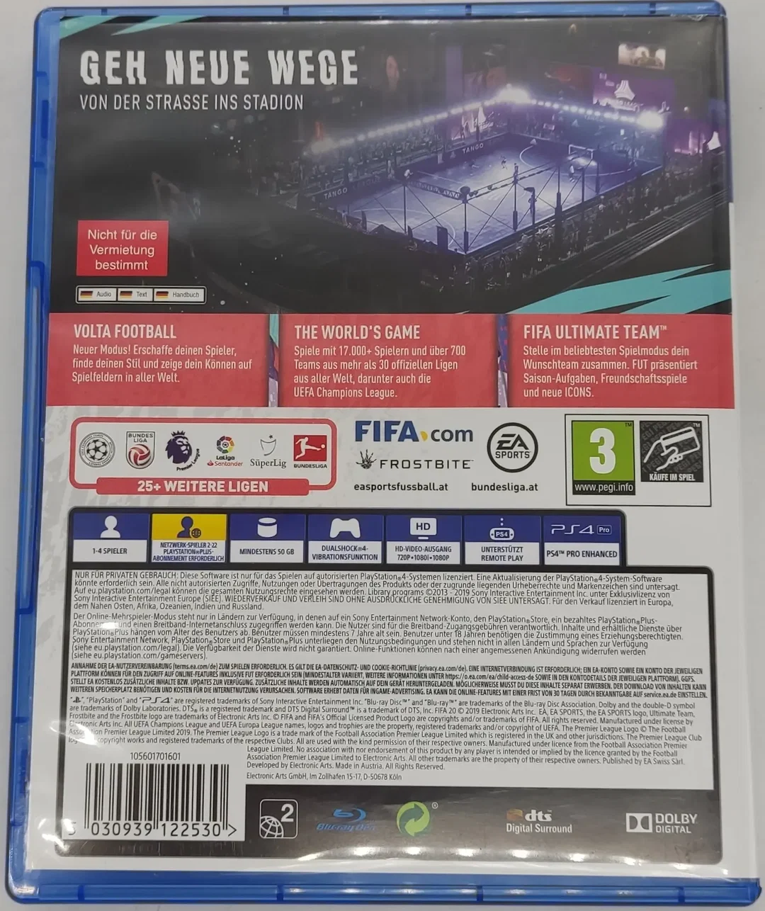 Playstation Sony PS4 Spiel EA Sports FIFA 20 – Bild 2