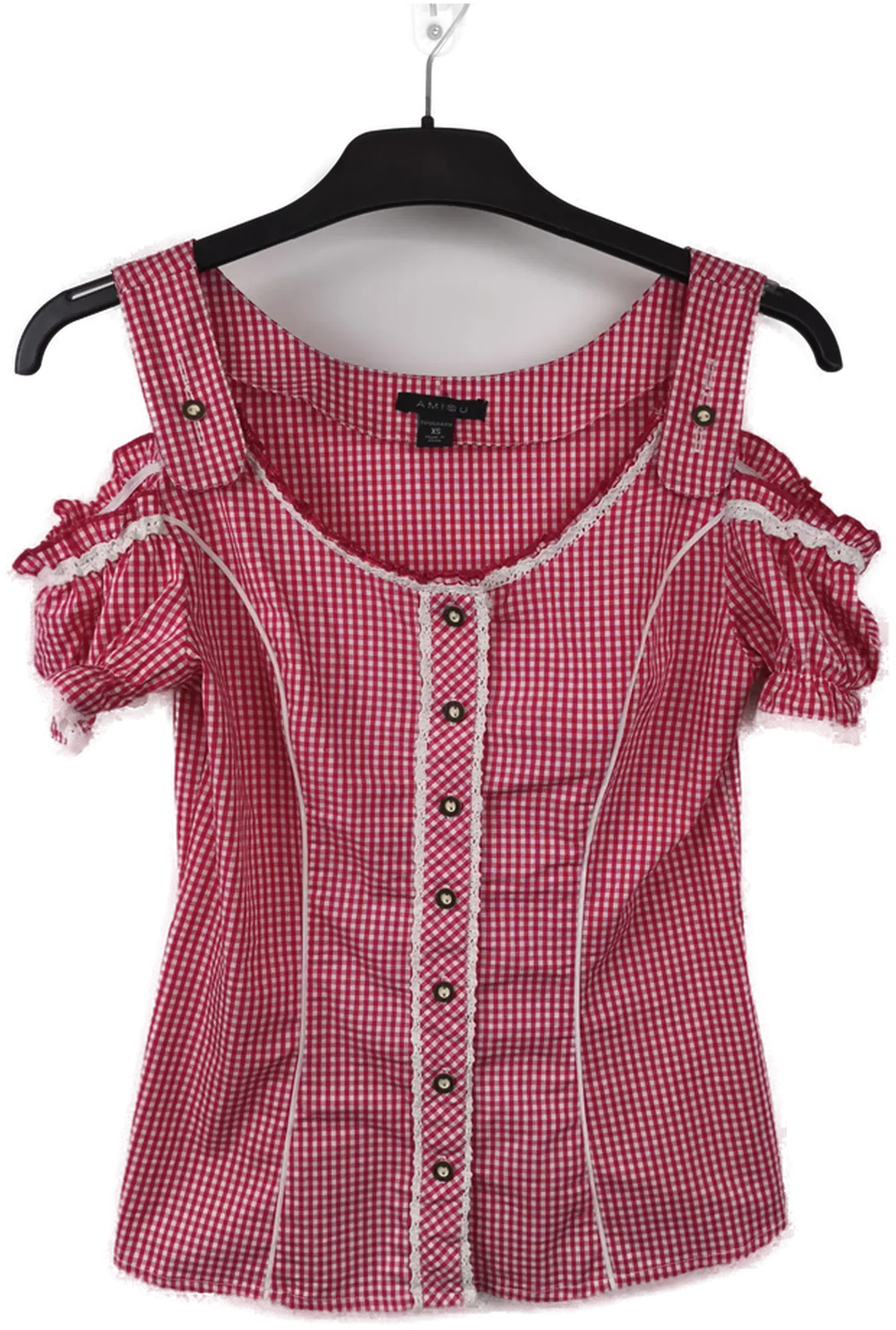 Trachtenbluse, kariert, Gr. XS - Bild 4