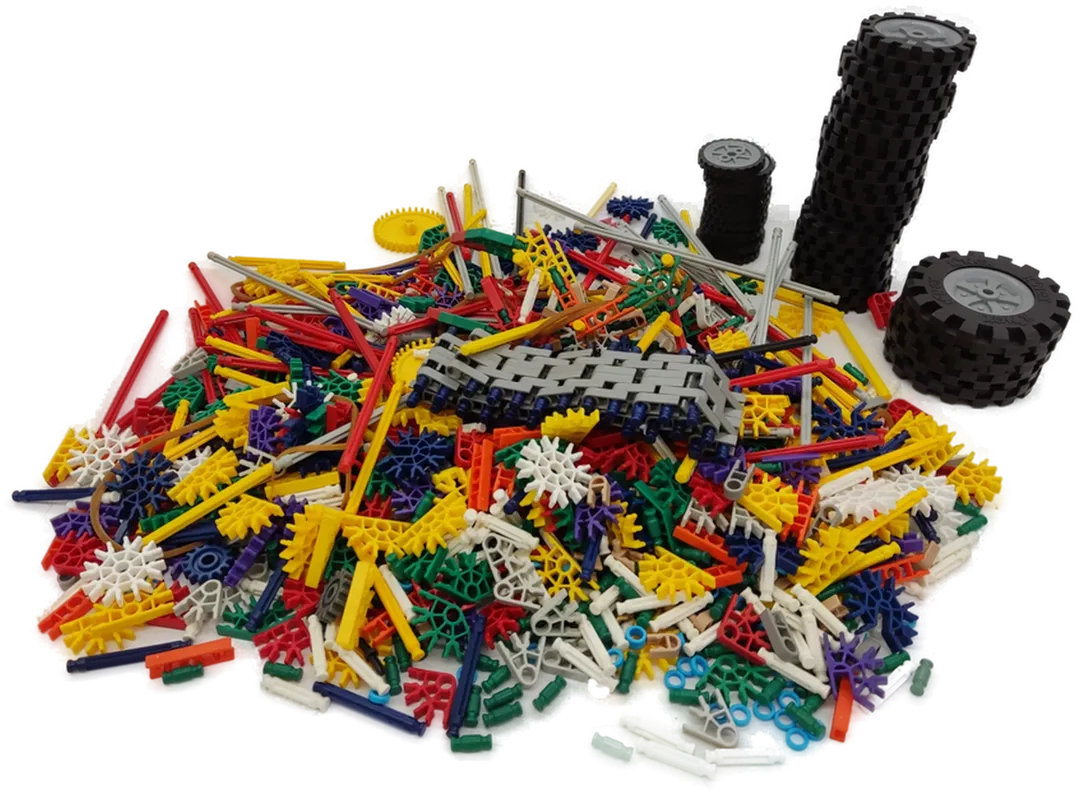 Lernspielzeug K'NEX Bausteine ca 2,2 Kg gemischt  - Bild 1
