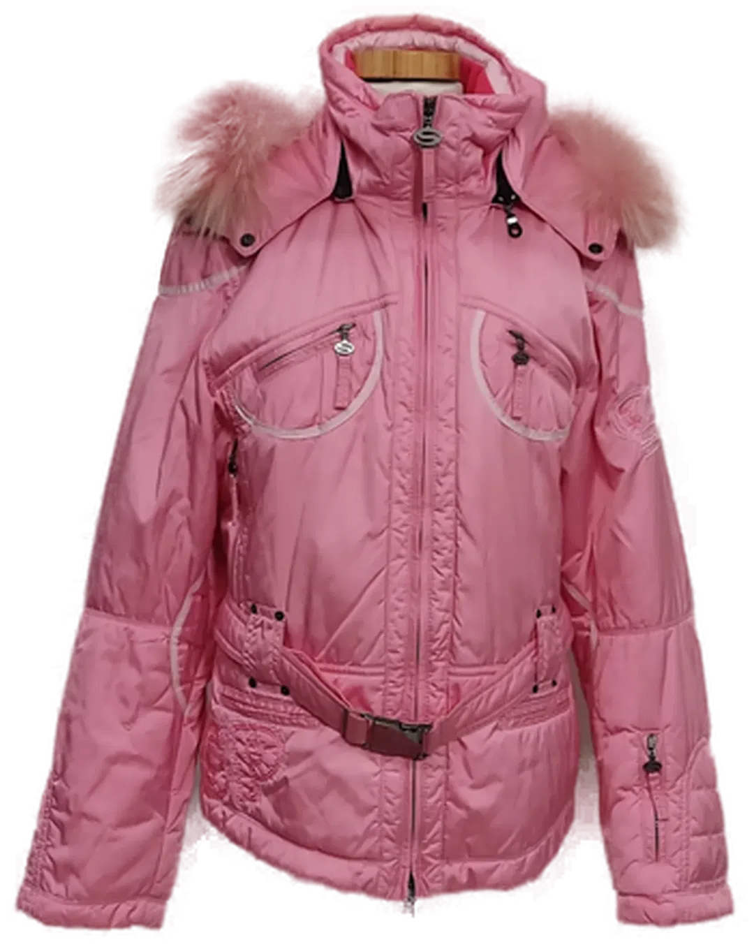 SP Kitzbühel Sportalm Vintage Damen Skijacke mit Kunstpelz roserot/pink Größe 42 - Bild 1