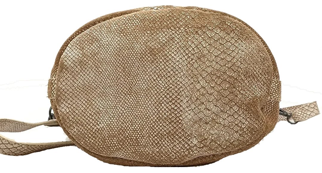 Liebeskind Berlin Ledertasche schlangenoptik braun/weiß – Bild 7