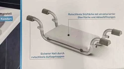 Badewannensitz Aluminium 75x23cm Badhilfe bis 150kg Neu & OVP - Bild 3