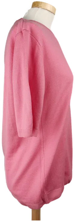 Woolmark Twinset, Pullover Kurzarm, Weste Langarm rosa /L/40 - Bild 6