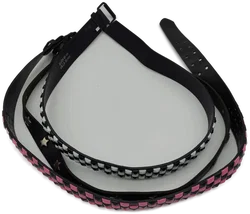 Gürtel Set 3tlg., schwarz/braun/pink  - Bild 9