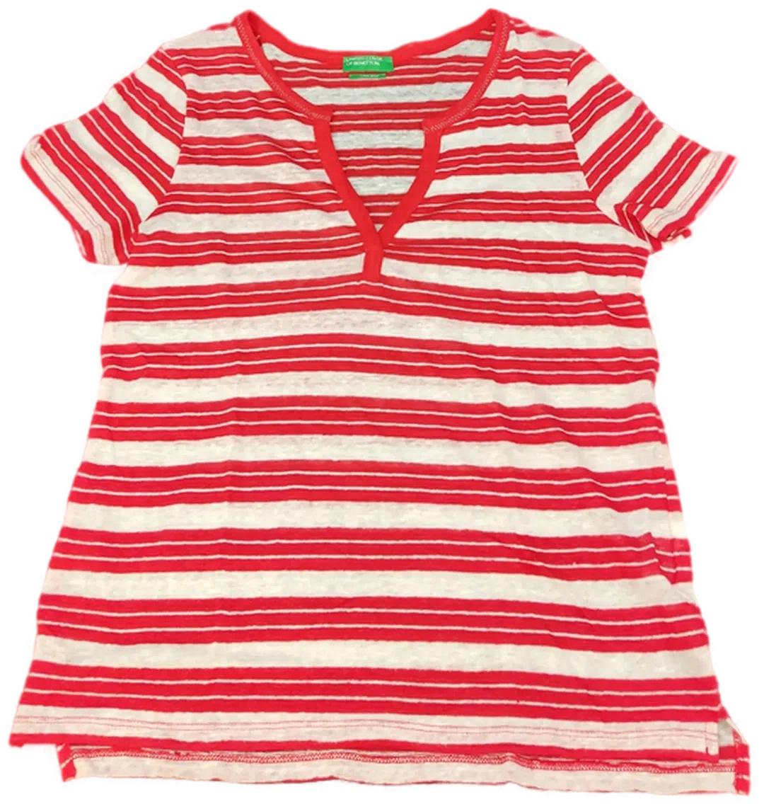 United Colors of Benetton Kindershirt rot/weiß Gr. M – Bild 1