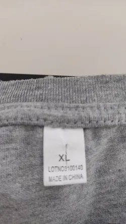 Damen T-Shirt mit Aufdruck, grau - Gr. XL - Bild 3