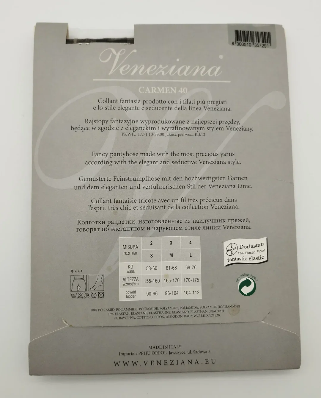 Veneziana Carmen Strumpfhosen - Gr. DEN 40 – Bild 2