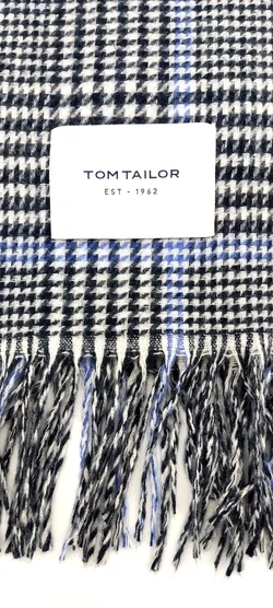 Tom Tailor Damen Stola mit Fransen mehrfarbig kariert – Vorschau 4