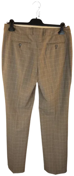 Savannah Damenhose braun-kariert, Größe: L/40 - Bild 2